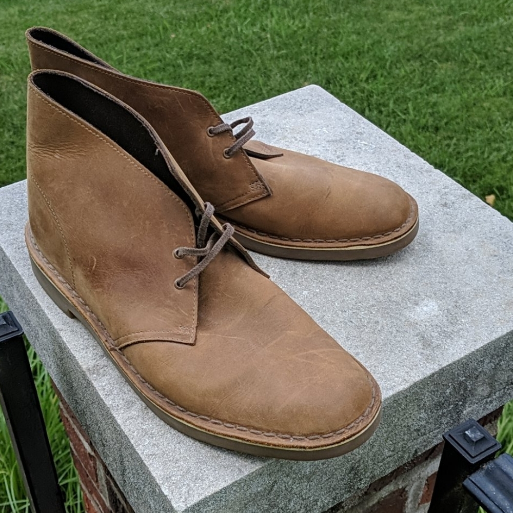 Clarks Bushacre Suade Boot Brown Men's Sz 13